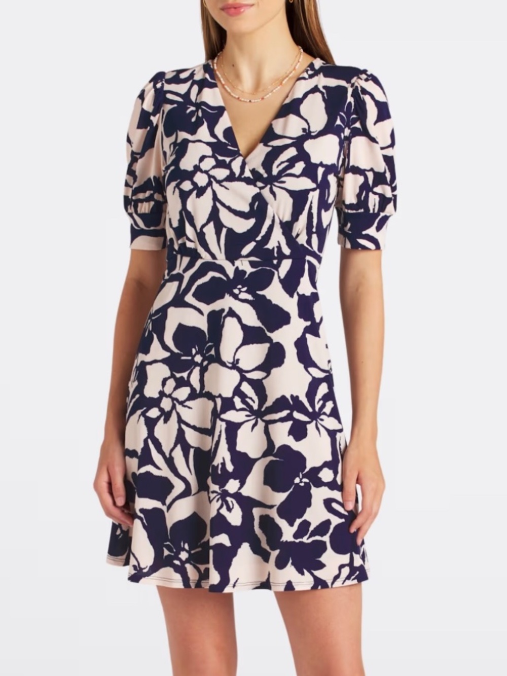 Knit V-Neck Dress